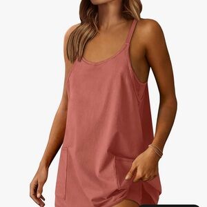 Stylish Pink Sleeveless Dress